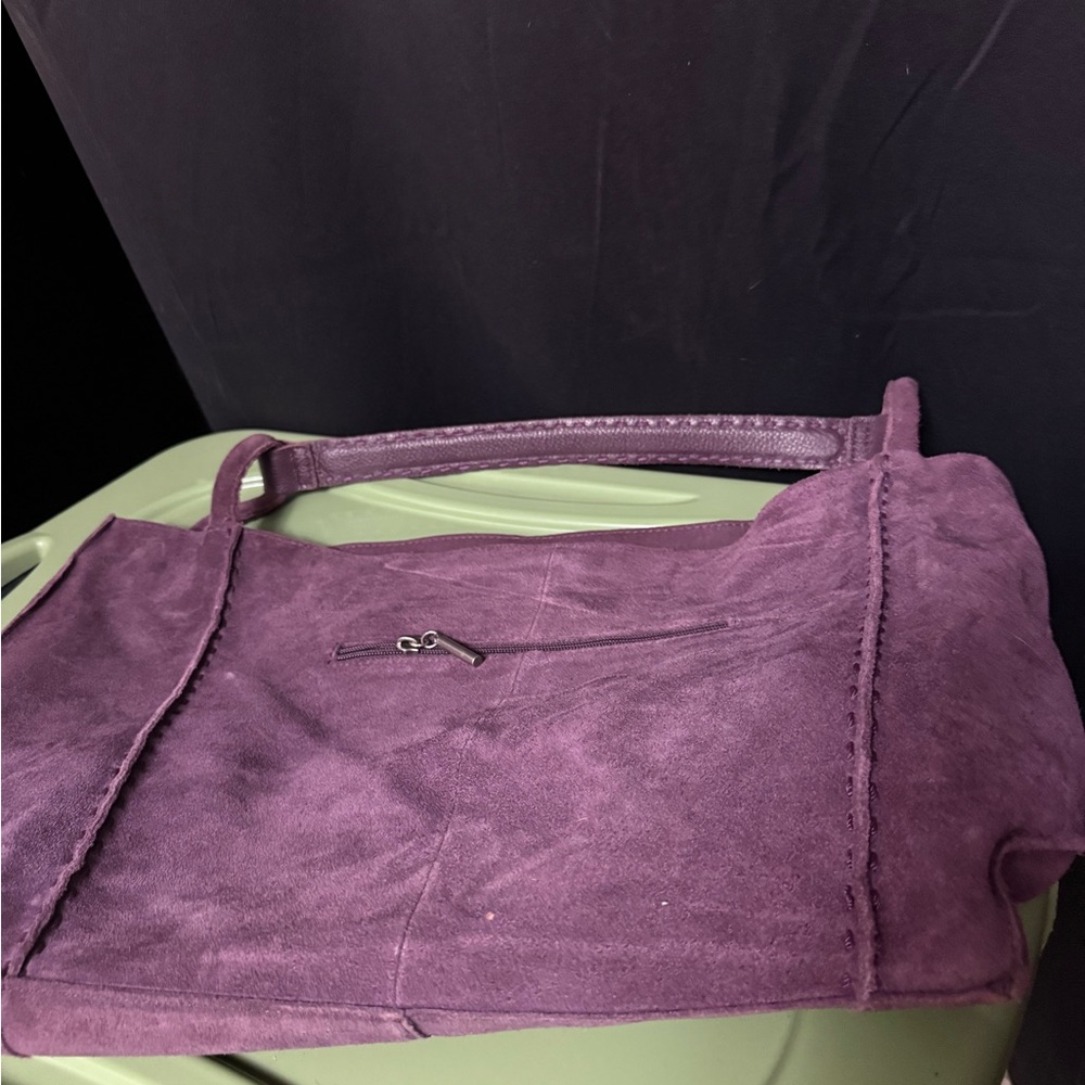 Elegant Purple Suede Women's Bag